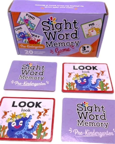 Walmart Pre-Kindergarten Sight Word Matching Memory Game - Walmart.com