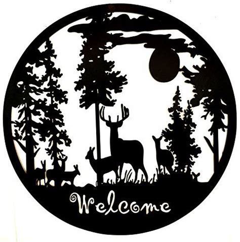 #1 Deer Metal Wall Art for Woodland Cabin Lodge Mountain ... https ...