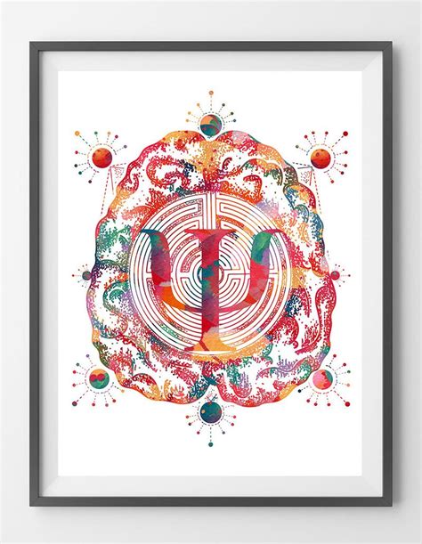 Brain And Psychology Watercolor Print Psychotherapy Poster Science Art ...