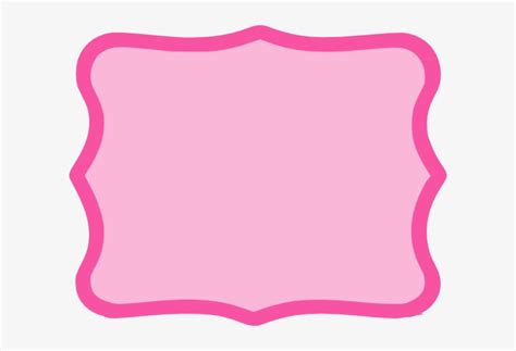 Hot Pink Clip Art At Clker Com - Pink Frame Clipart Png - Free Transparent PNG Download - PNGkey