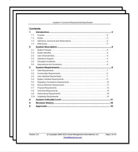 Software Requirements Document Template Exclusive software Validation Templates Of 34 ...