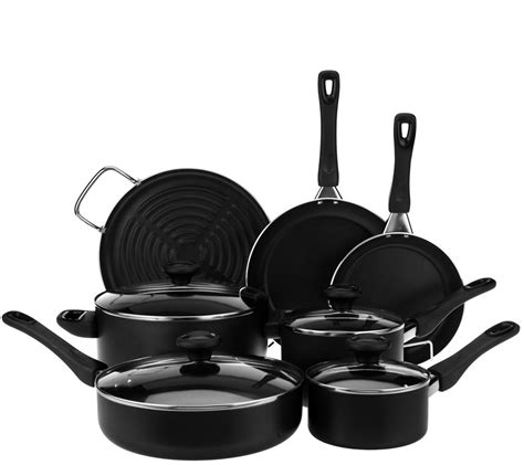 CooksEssentials 11-Piece Aluminum Nonstick Cookware Set - Page 1 — QVC.com