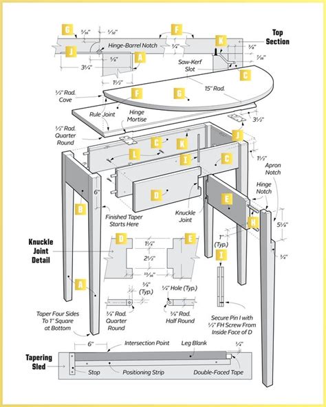 How to Build a Folding Leaf Table - DIY Folding Table