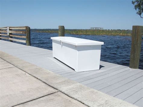 Fiberglass Dock Box - 75"L x 27"W x 25"H – Marine Fiberglass Direct