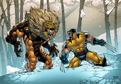 Wolverine and Sabertooth by AlonsoEspinoza | Sabertooth, Wolverine ...