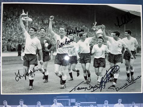 Signed Framed Tottenham Hotspur 1961 FA Cup Photo Montage - Its Signed ...