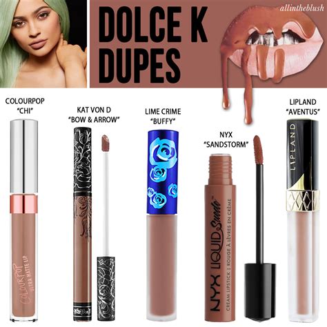 Kylie Jenner Cosmetics Dolce K Lipkit Dupes