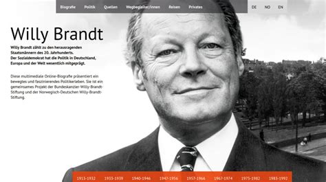 Willy Brandt's Online Biography | Bundeskanzler Willy Brandt Stiftung