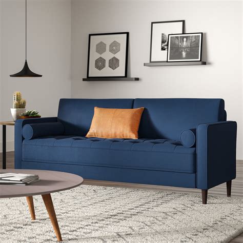 Mercury Row® Garren 75.6'' Square Arm Tufted Sofa & Reviews | Wayfair