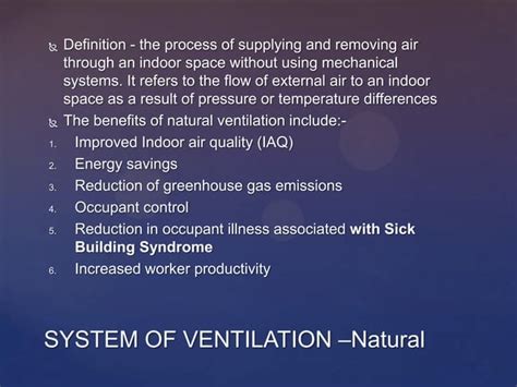 Ventilation system | PPT