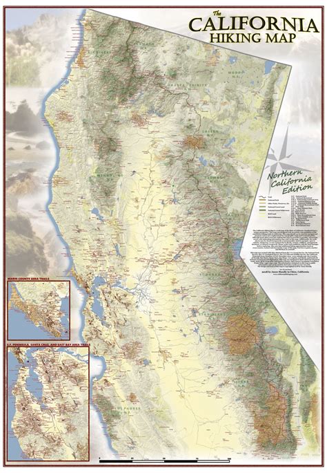 California Hiking Map – Showing most of California's hiking trail system on one map!