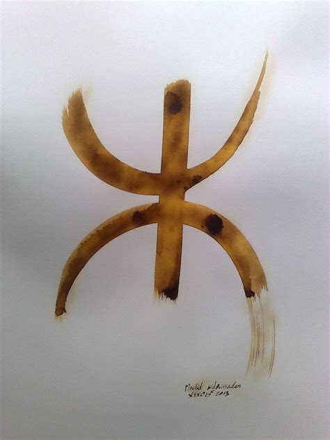 free man berber symbol - Made with saffron ink and fire ! | ⵜⴰⵎⴰⵣⵖⴰ | Marruecos, Historias de ...