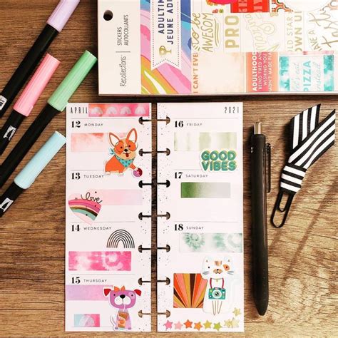 Pin on happy planner skinny mini layouts