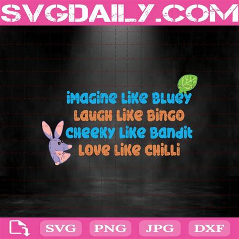 Bluey Inspired Personality Traits Svg - Svgdaily Daily Free Premium Svg ...