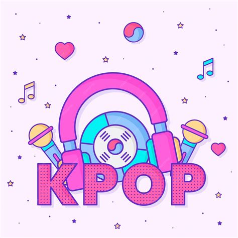 Premium Vector | K-pop music concept