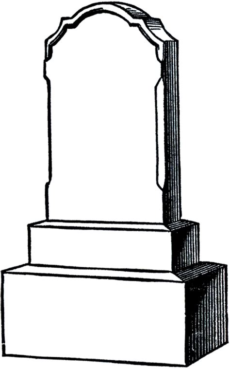 Tombstone Clipart Black And White