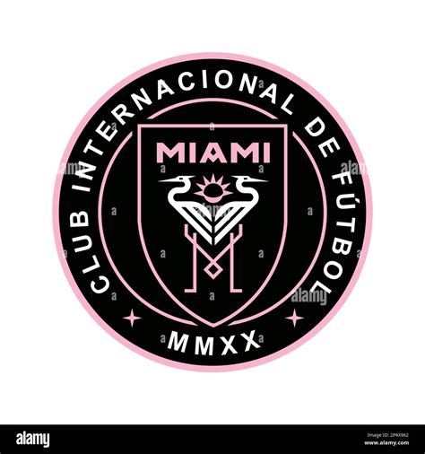 American football soccer Inter Miami team logo Stock Vector Image & Art ...