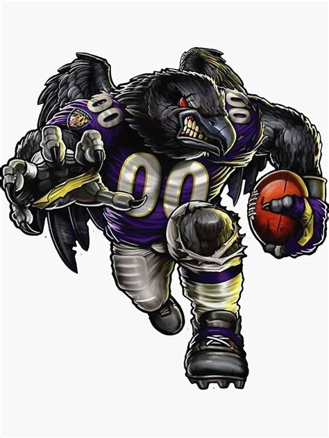 "Baltimore Ravens NFL Mascot" Sticker for Sale by mandarinolive | Redbubble