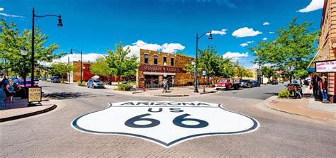 Route 66 Sign Painted on the Square in Winslow, Arizona Editorial ...