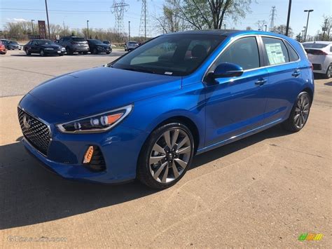 2018 Electric Blue Metallic Hyundai Elantra GT Sport #127057697 Photo ...