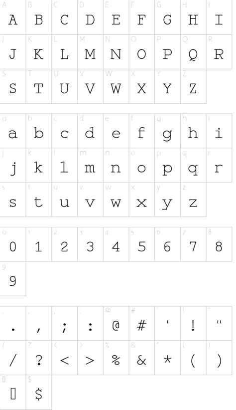 Monospace Regular font details - Font2s.com