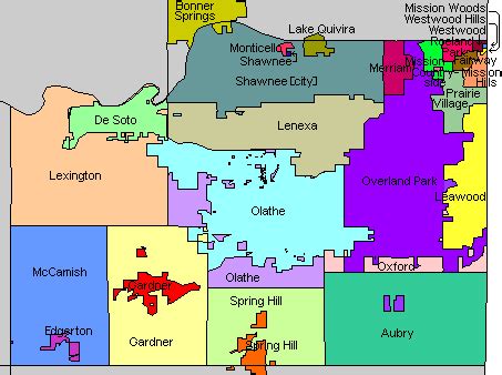 Map Of Johnson County Ks | Map Of West