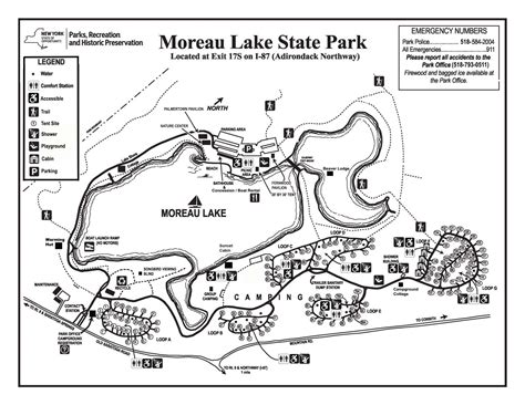 Moreau Lake State Park Trail Map