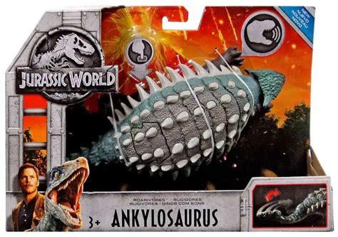 Jurassic World Fallen Kingdom Roarivores Ankylosaurus Action Figure ...