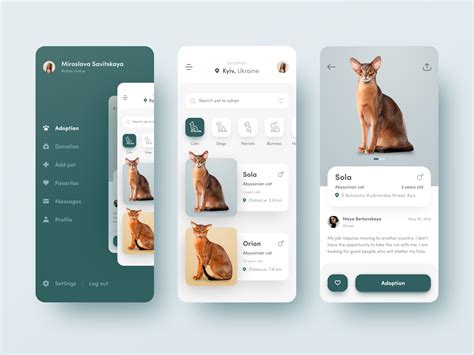 🐈 Pets Adoption App 🐶 by Marina Logunova on Dribbble