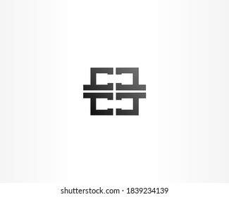 Black Square Shape Vector Logo Design Stock Vector (Royalty Free ...