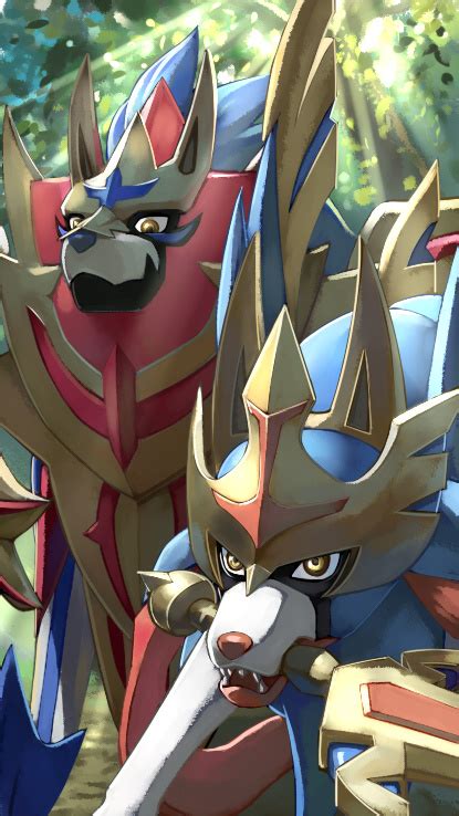 Zacian and Zamazenta Fanart, by 犬ビコちゃん : r/PokemonSwordAndShield