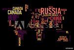 World map: countries of wordcloud - MaMurale.com