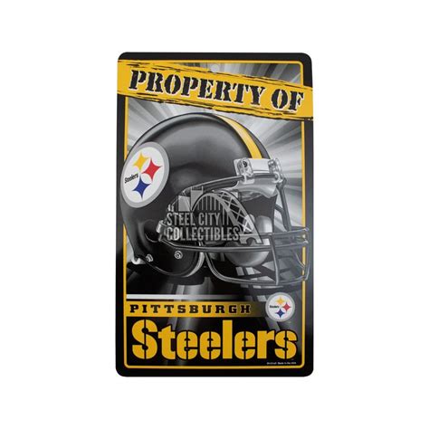 Property Of Pittsburgh Steelers Sign | Steel City Collectibles