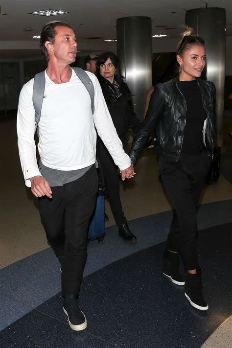 Sophia Thomalla and Gavin Rossdale at LAX -03 | GotCeleb