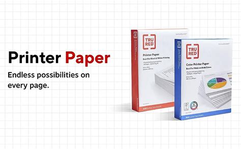 Amazon.com : TRU RED Printer Paper - 8.5" x 11" Multipurpose Paper, 20 lbs, 5,000 Sheets of 96 ...