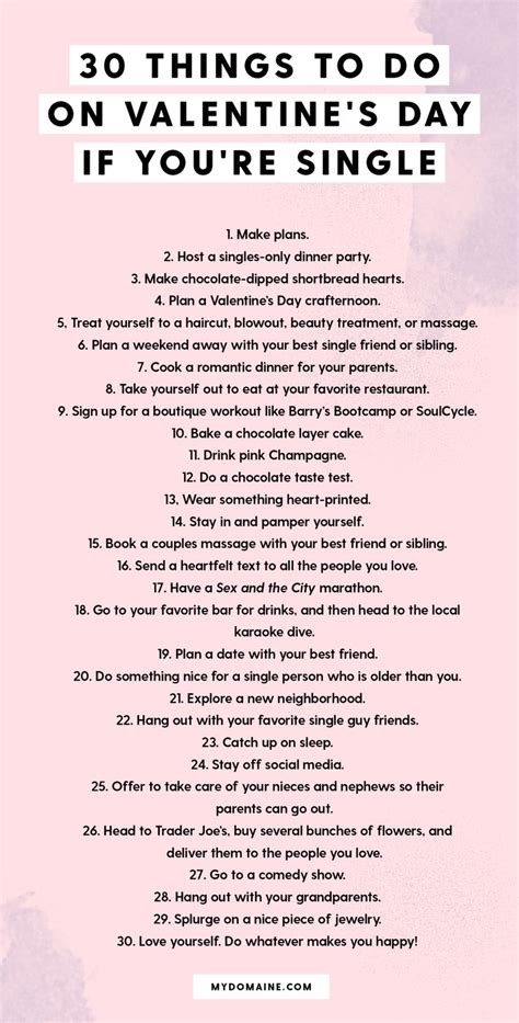 23 Things to Do When You're Single on Valentine's Day | Valentines for ...