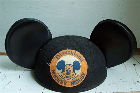 Items similar to Vintage 1960's Mickey Mouse Ears Hat on Etsy