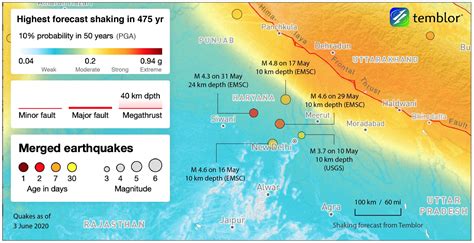 Apparent earthquake swarm in Delhi area - Temblor.net