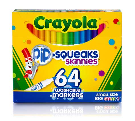 Pip Squeaks Washable Markers, 64 Count | Crayola