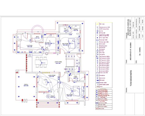 Electrical Layout Drawing For Residential