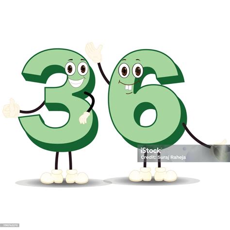 Number36character Vector Image Stock Illustration - Download Image Now - Art, Cartoon ...