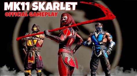 MK11 SKARLET First Review and Gameplay in Mortal Kombat Mobile - YouTube