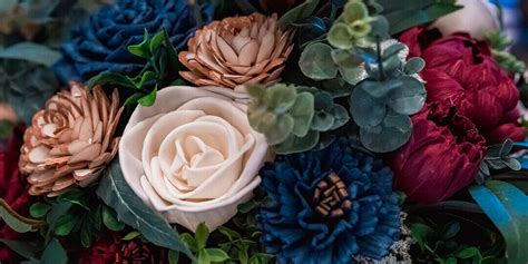 Wood Flowers for Alternative Weddings by Heart & Sola Creations