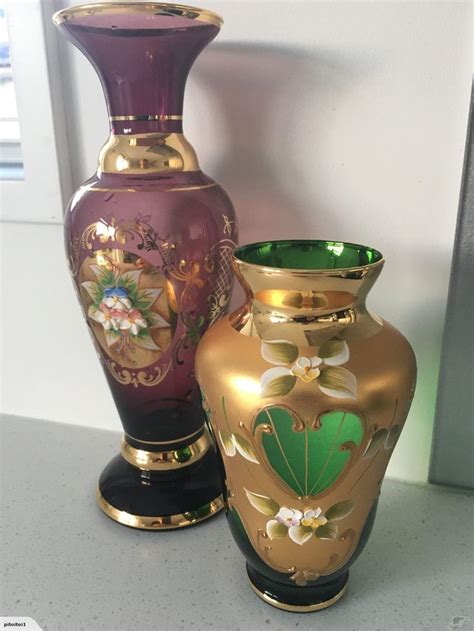 2 x BEAUTIFUL VENETIAN GLASS VASES | Trade Me Marketplace