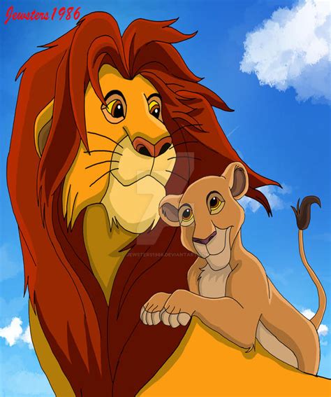 Simba and Kiara Redraw by Jewsters1986 on DeviantArt