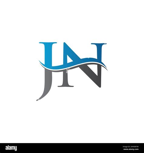 JN letter Type Logo Design vector Template. Abstract Letter JN logo ...