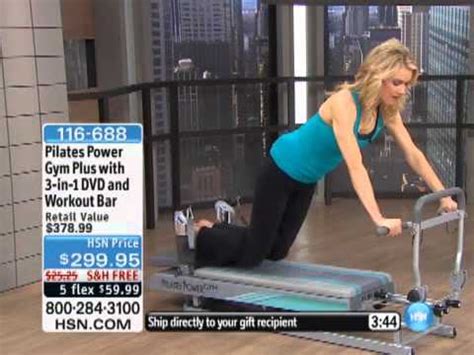 Pilates Power Gym Plus with 3-in-1 DVD and Workout Bar - YouTube