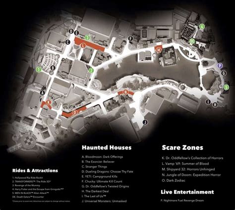 Halloween Horror Nights 2024 Map - Con Karole