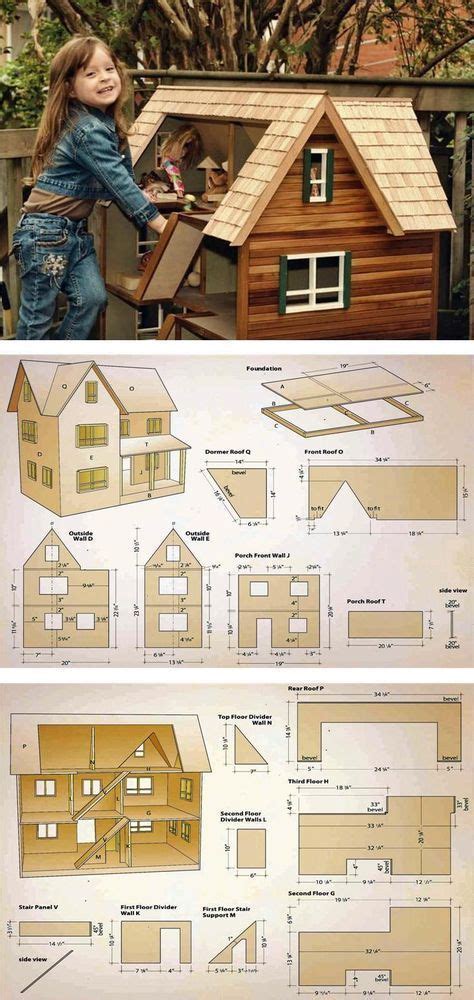 Doll House Plans - Wooden Toy Plans and Projects | WoodArchivist.com #woodworkingplans # ...