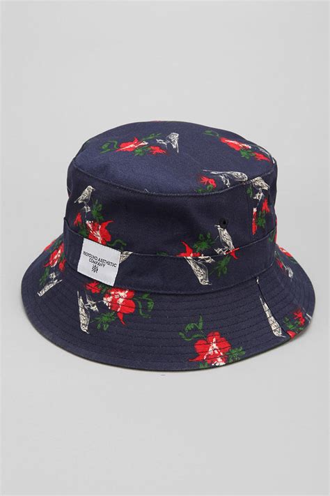 Urban Outfitters Profound Aesthetic Birds Bucket Hat in Navy (Blue) for Men - Lyst